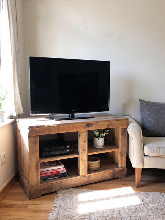 chic space efficient pallet stand