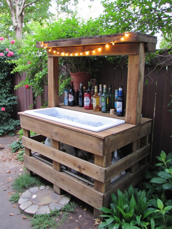 chilled drinks stylish setup