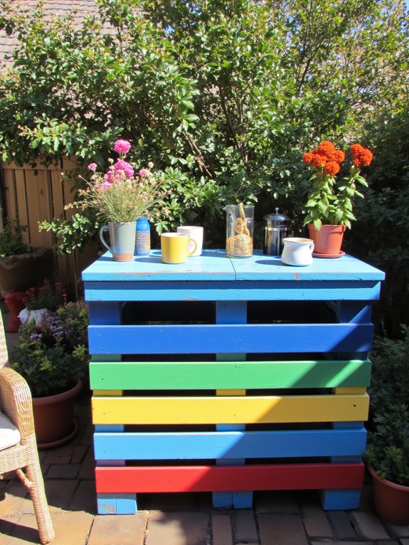 colorful accents brighten spaces