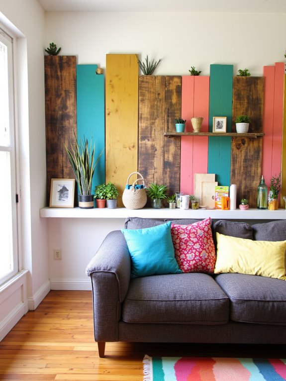 colorful accents for walls