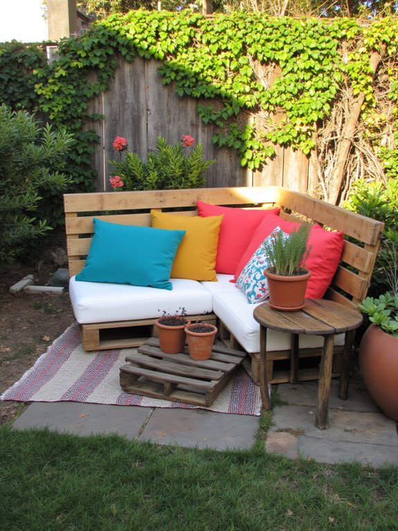 colorful outdoor comfort cushions