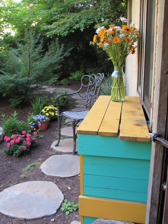 colorful pallet bar designs