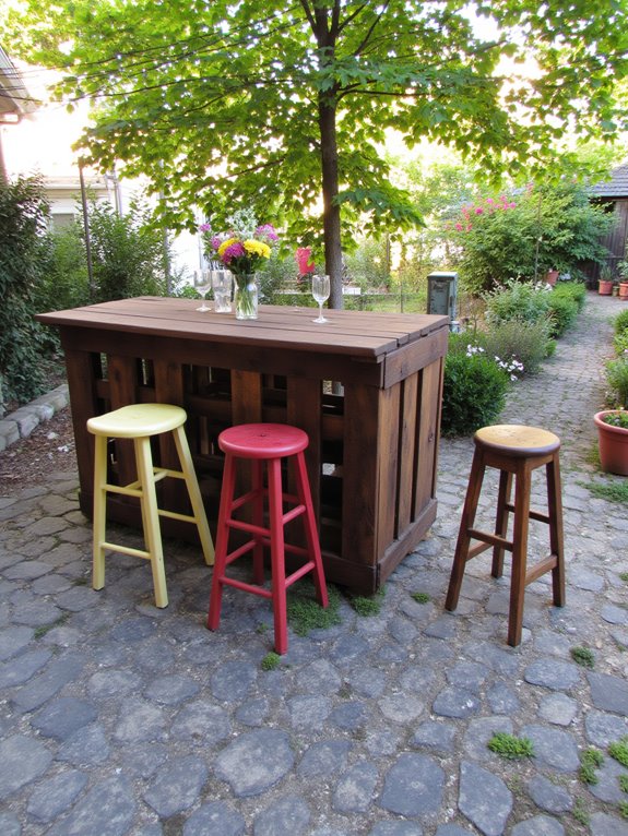 comfortable dining bar design