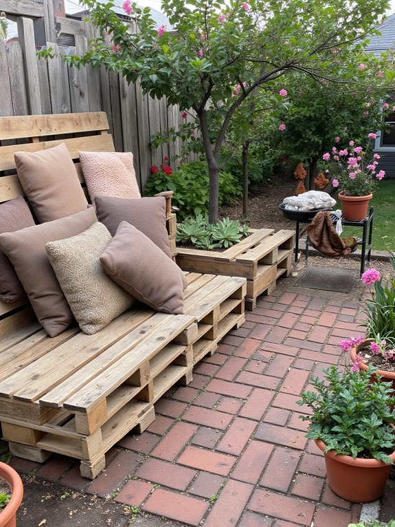 comfortable pallet sofa creation