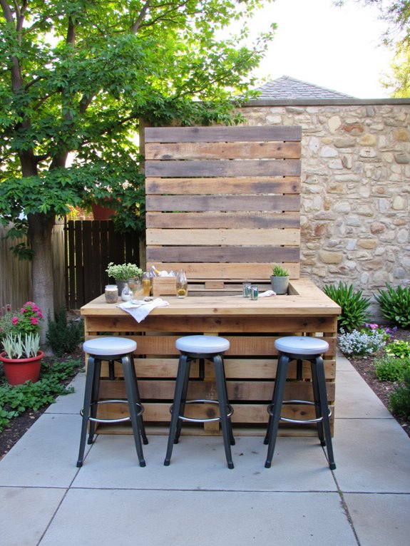comfortable stylish outdoor seating