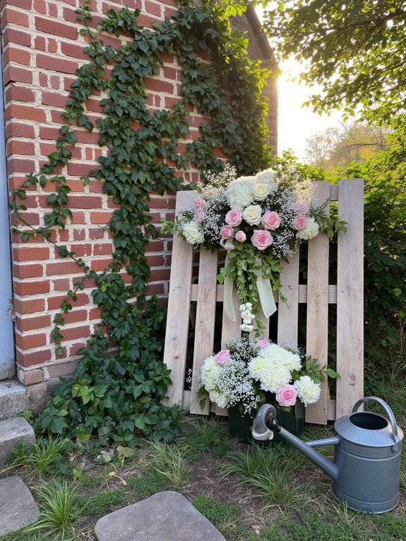 complementing flowers for pallets