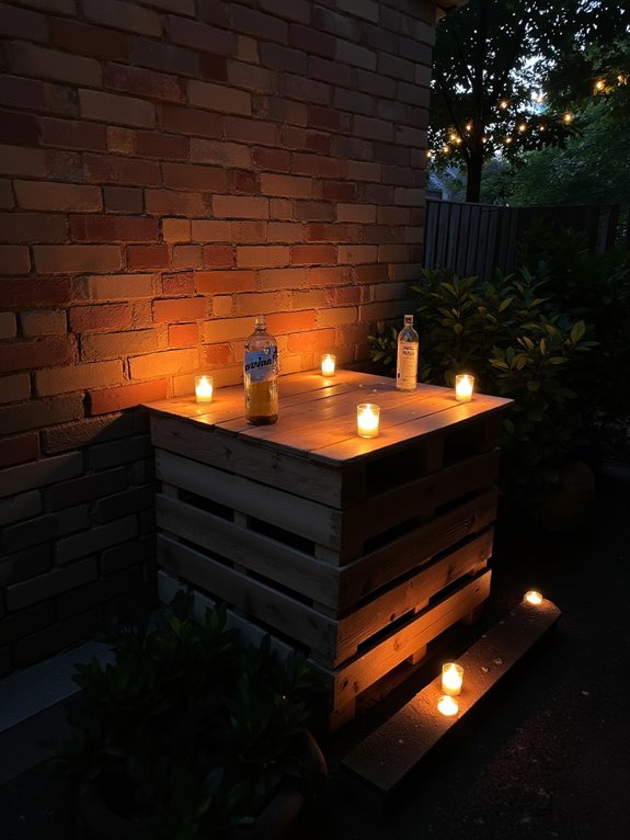 cozy candlelit bar atmosphere