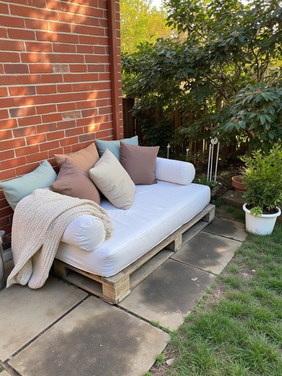 cozy outdoor reading nook