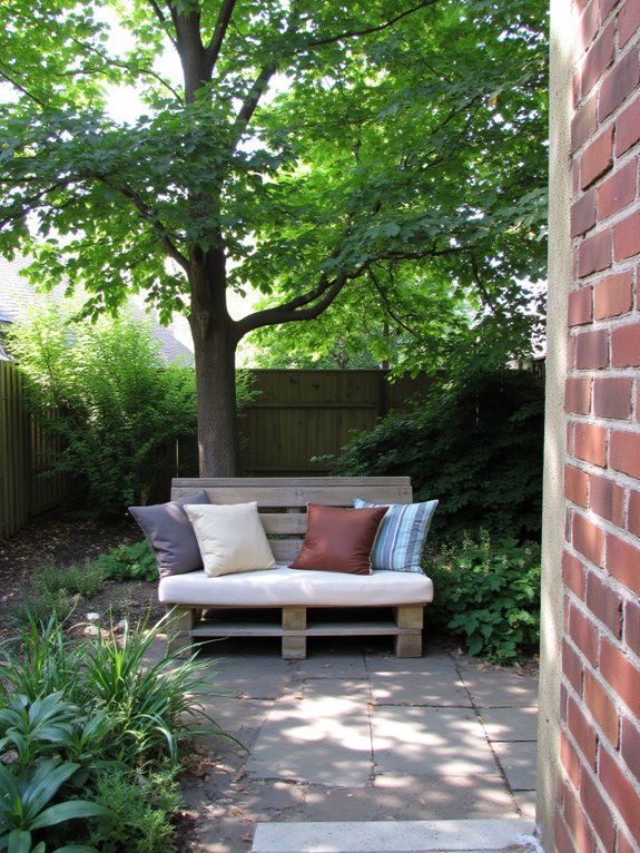 cozy pallet bench creation