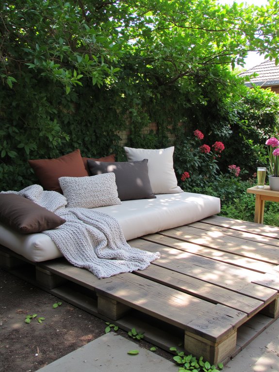cozy pallet daybed creation