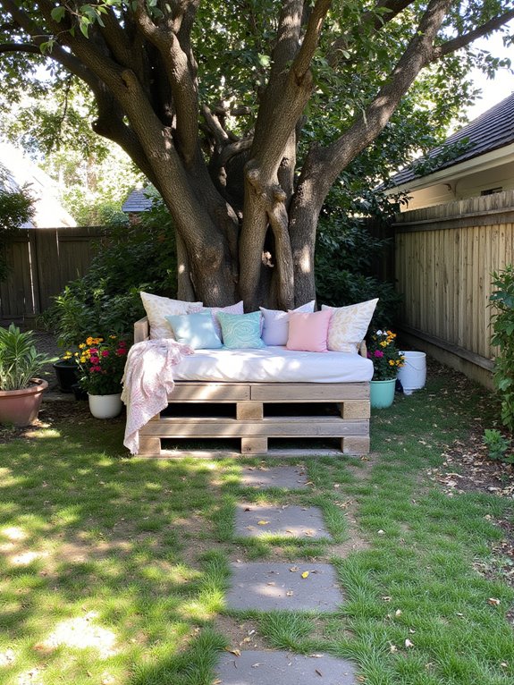 cozy pallet daybed retreat