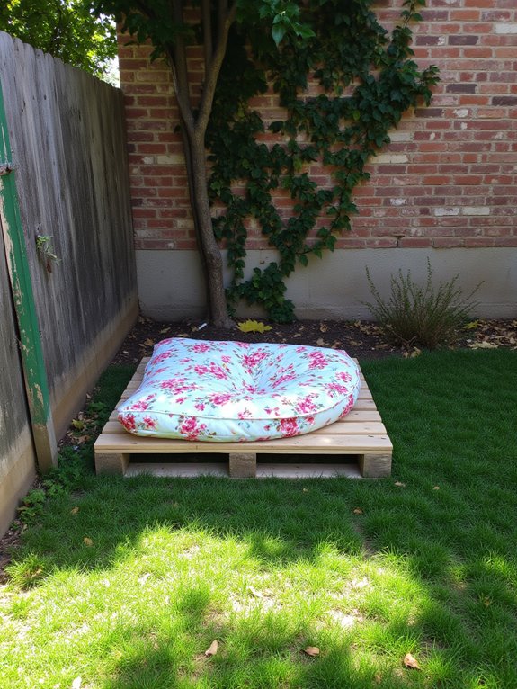 cozy pallet dog bed