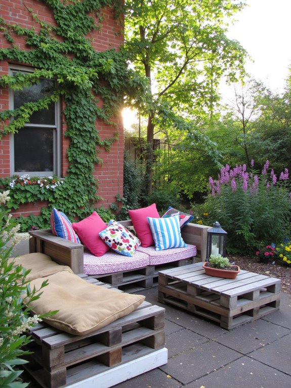 cozy pallet lounge cushions
