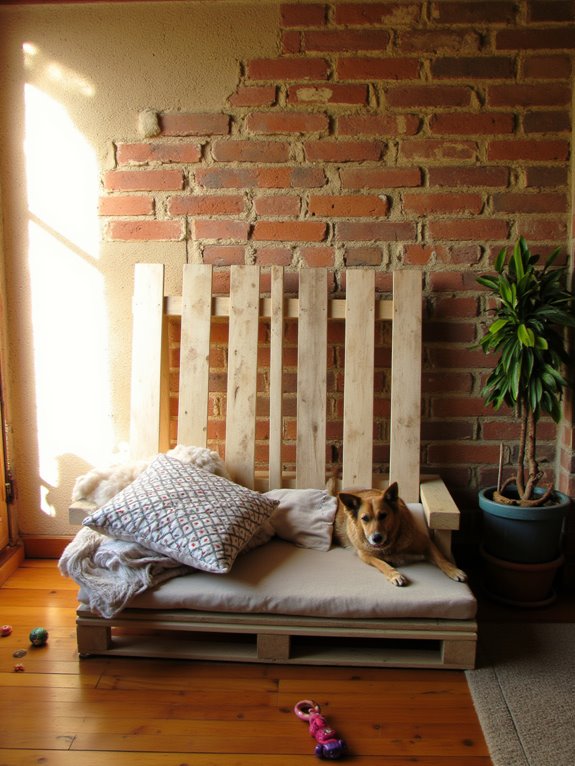 cozy pallet pet bed