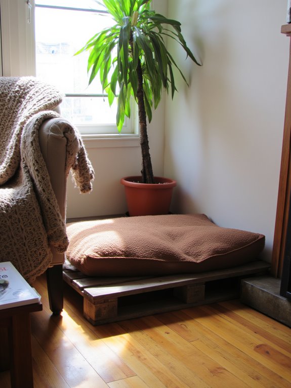 cozy pallet pet bed