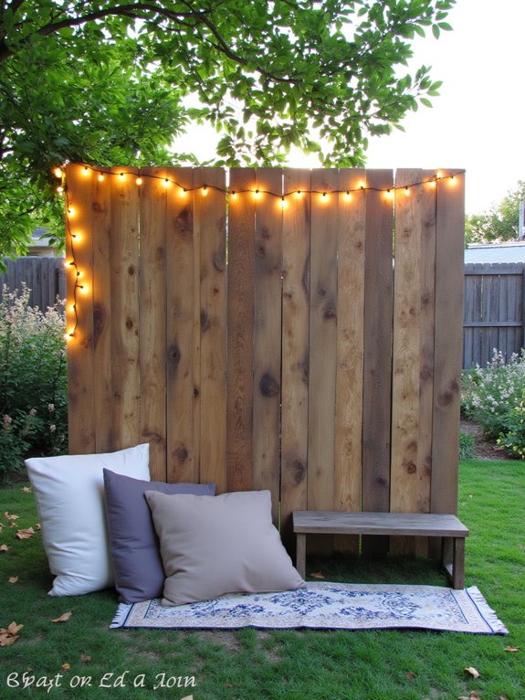 cozy pallet photo booth