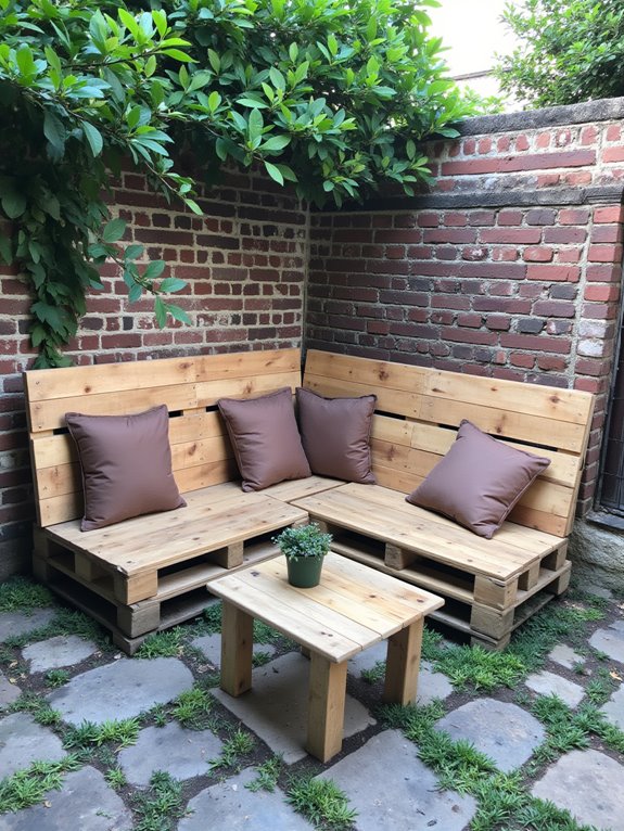 cozy pallet sofa creation