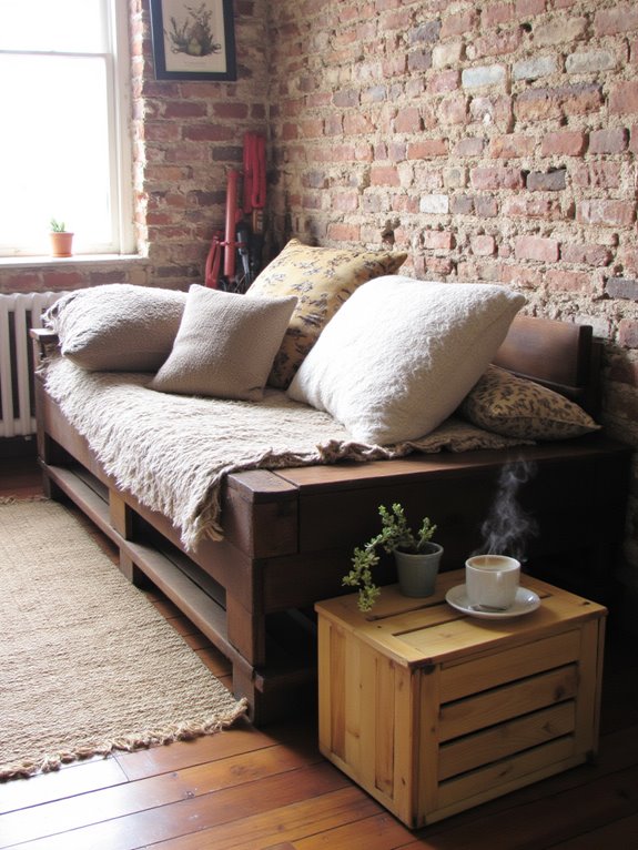cozy pallet sofa creation