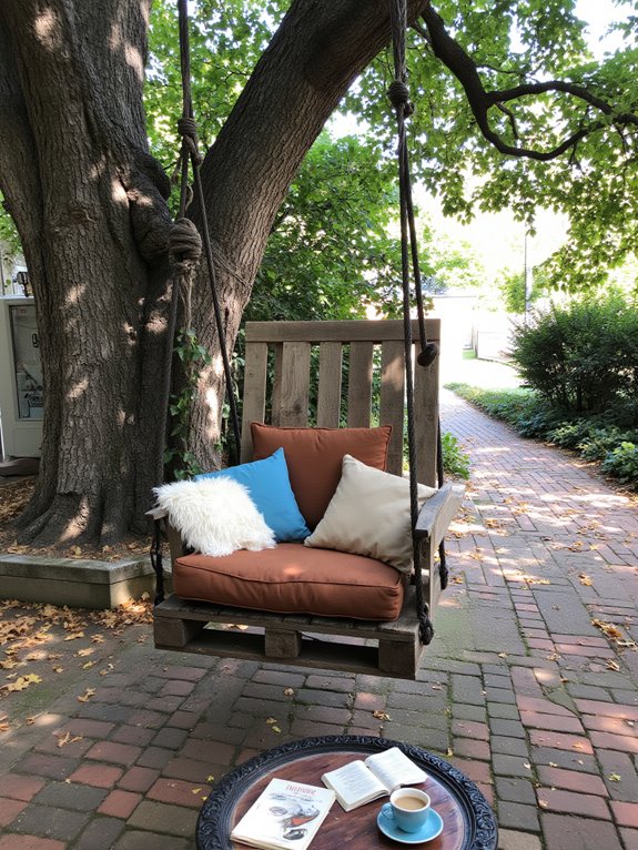 cozy pallet swing creation