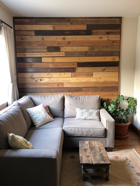 cozy pallet wall decor