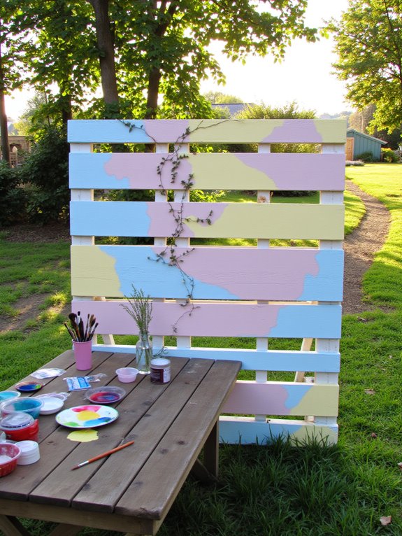 creative painted pallet backdrops