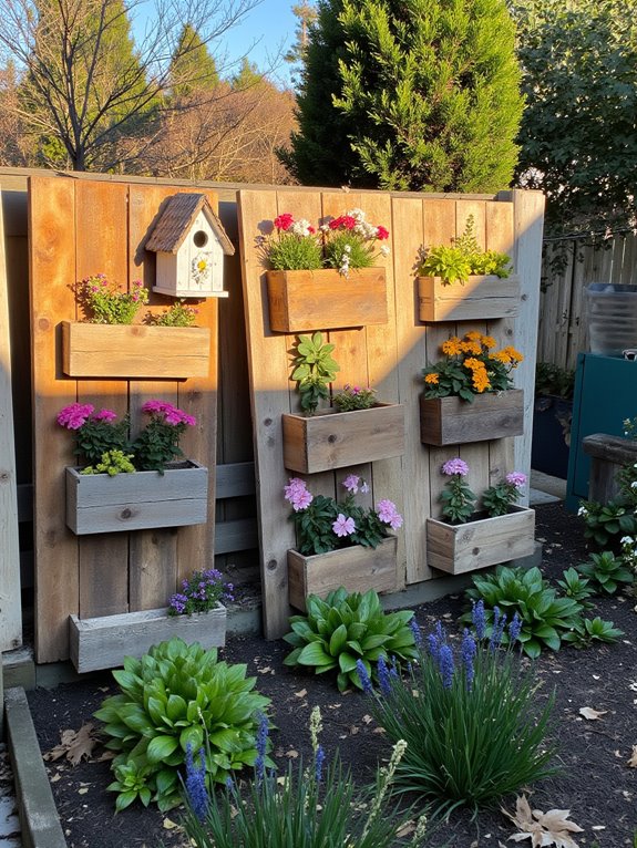 creative pallet garden art