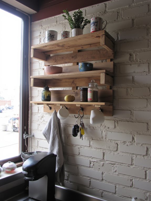 creative pallet shelf solutions