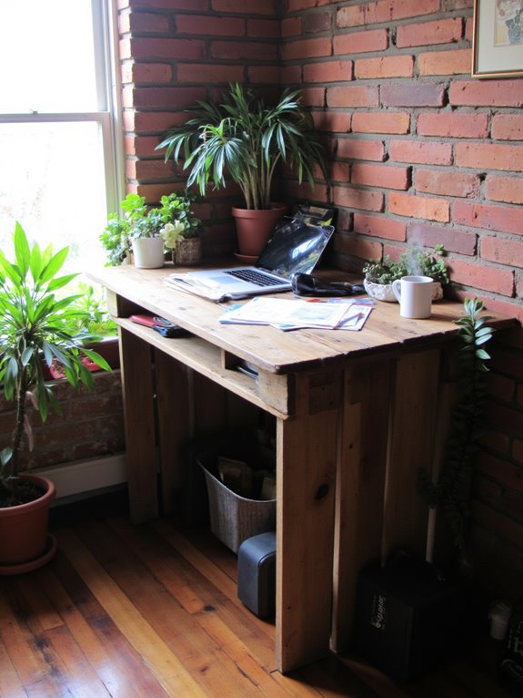 custom pallet desk creation