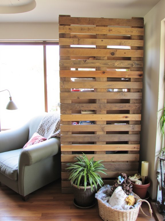 custom pallet room divider