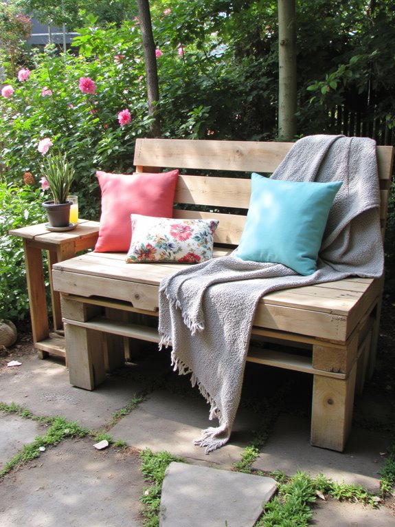 customizable pallet benches versatility