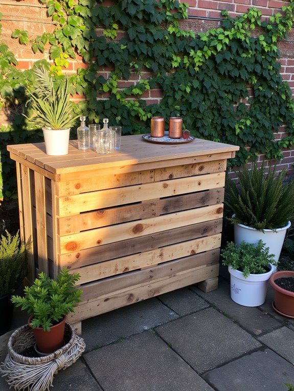 customizable rustic pallet bars