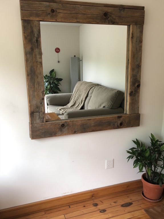 decorative pallet mirror frame
