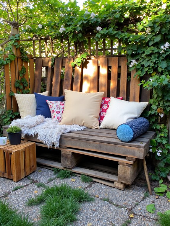 diy budget friendly pallet benches