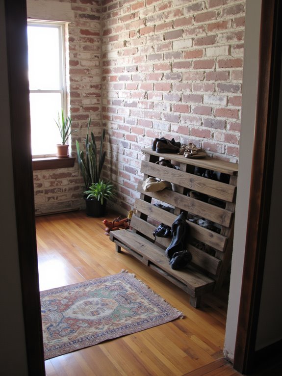 diy pallet shoe rack