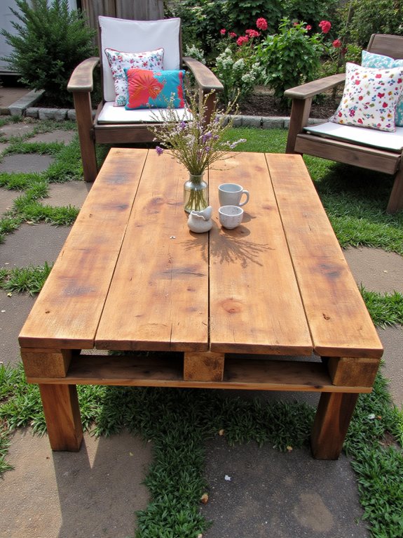 diy rustic pallet coffee table