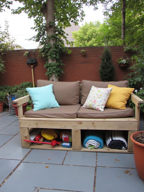 diy sofa with storage