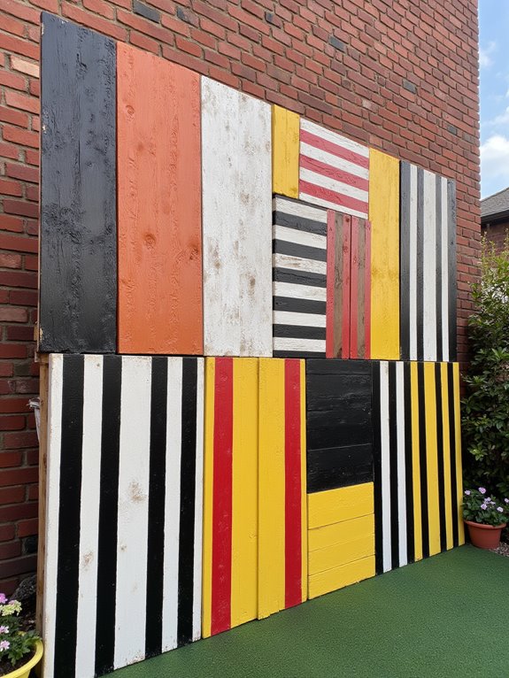 eco friendly pallet backdrop creation