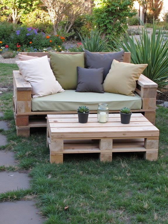 eco friendly pallet sofa transformation