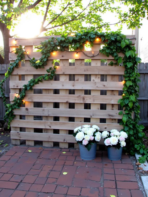 elegant pallet backdrop design