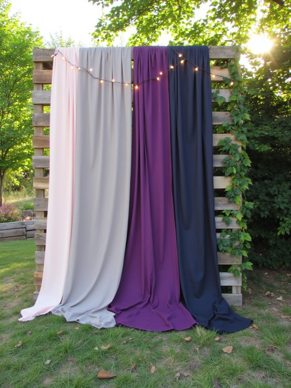 elevate backdrop with fabrics