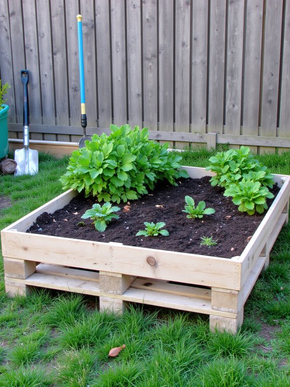 elevated rustic gardening project