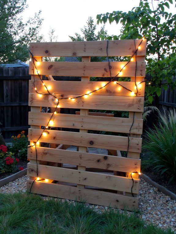 enchanting string light display