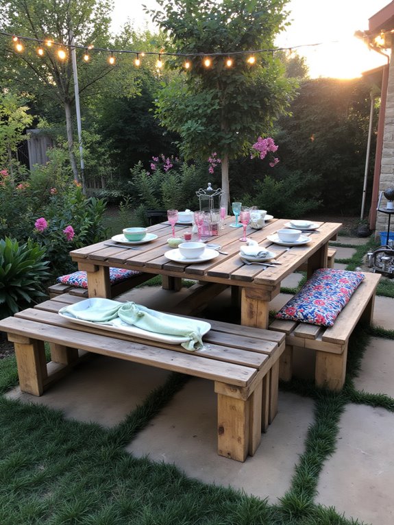 functional outdoor dining set