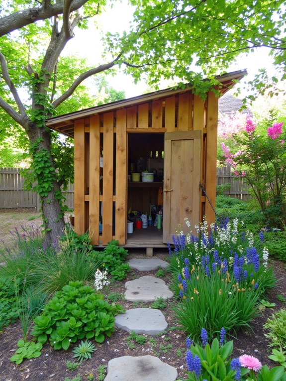 functional pallet garden shed
