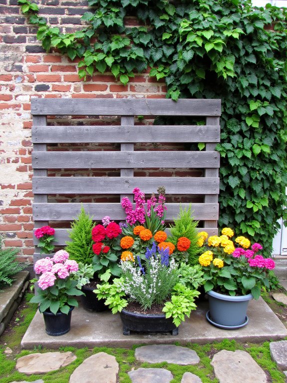 greenery enhances floral backdrops