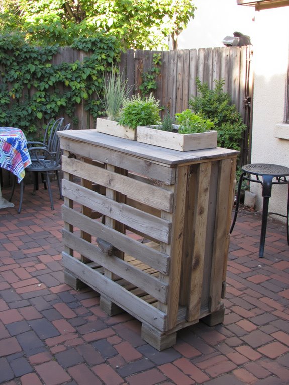 herb garden enhances cocktails