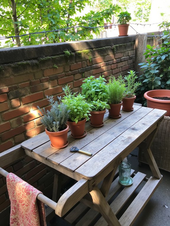 herb garden for gatherings