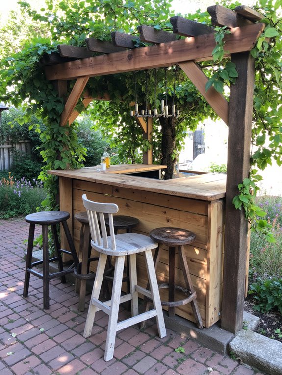 inviting outdoor gathering atmosphere