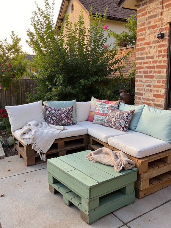 layered pallet sofa designs