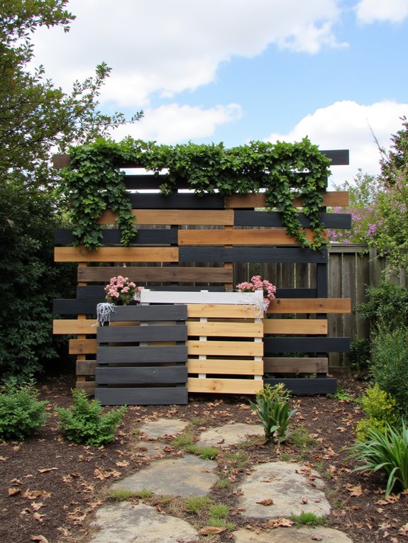 layered pallets for depth